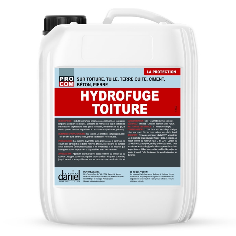 Hydrofuge imperméabilisant toiture, façade, terrasse Defender PROCOM